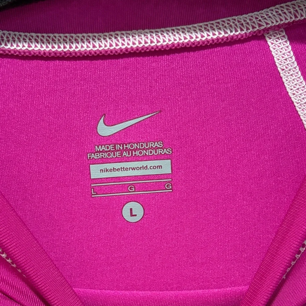 Nike Bright Fuchsia Long Sleeve Swim Shirt - Picture 2 of 3
